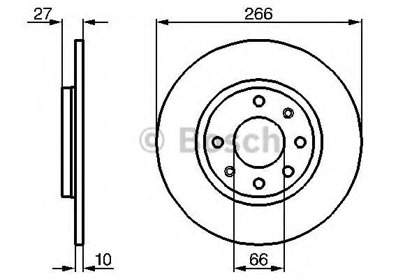 Тормозной диск BOSCH 0 986 478 090