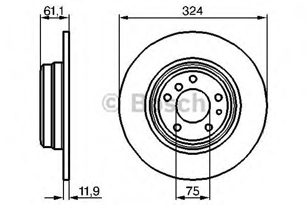 Тормозной диск BOSCH 0 986 478 095