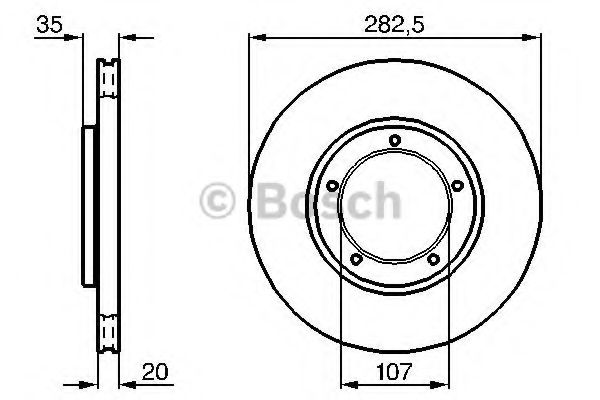 Тормозной диск BOSCH 0 986 478 098