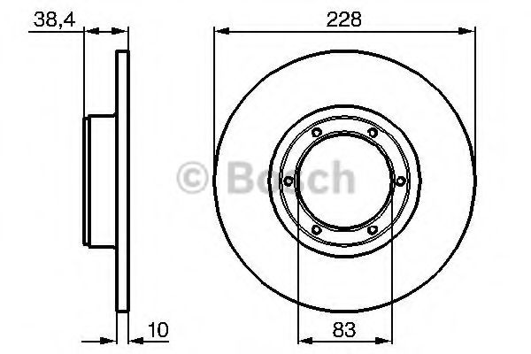Тормозной диск BOSCH 0 986 478 103