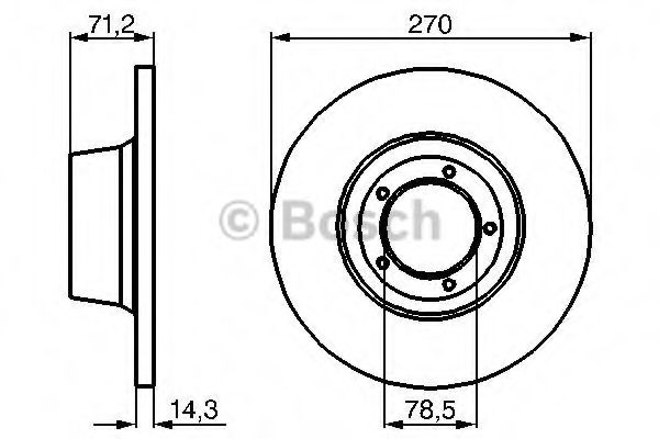 Тормозной диск BOSCH 0 986 478 190