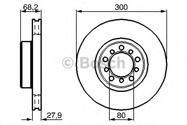 Тормозной диск BOSCH 0 986 478 197
