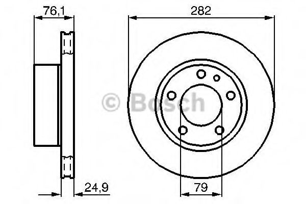 Тормозной диск BOSCH 0 986 478 217
