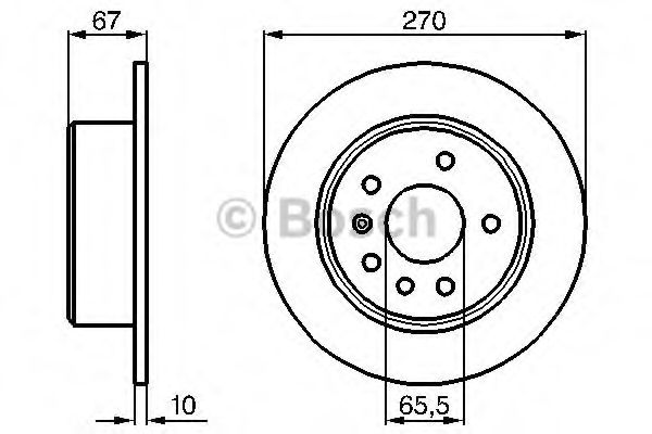 Тормозной диск BOSCH 0 986 478 267