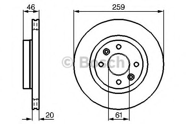 Тормозной диск BOSCH 0 986 478 270