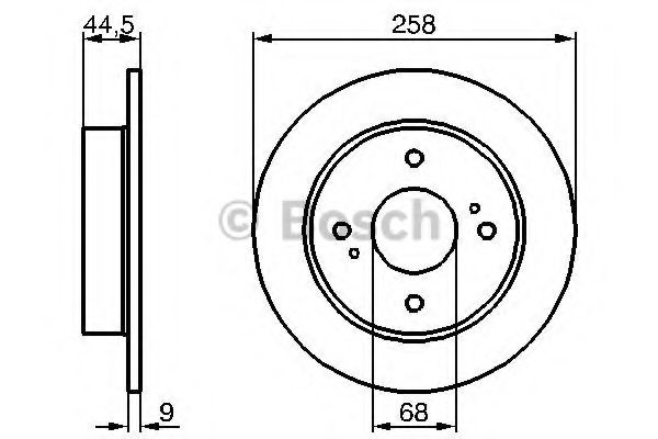 Тормозной диск BOSCH 0 986 478 284