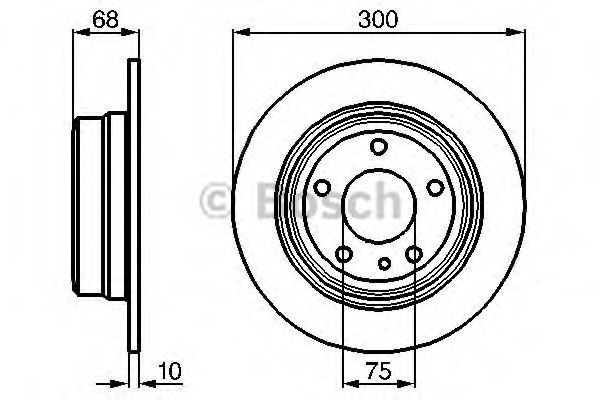 Тормозной диск BOSCH 0 986 478 323