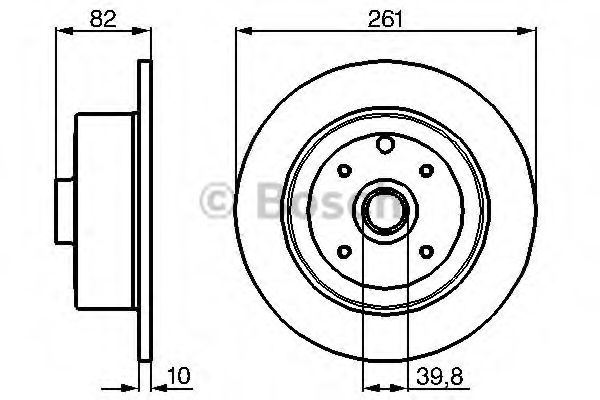 Тормозной диск BOSCH 0 986 478 328