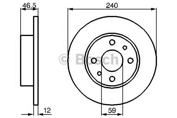 Тормозной диск BOSCH 0 986 478 353