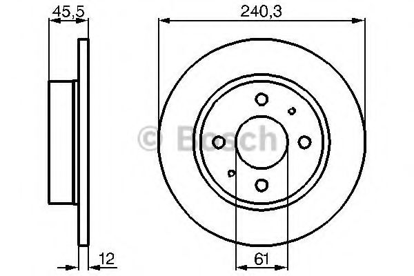 Тормозной диск BOSCH 0 986 478 368