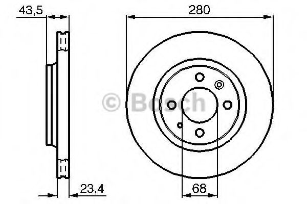 Тормозной диск BOSCH 0 986 478 375