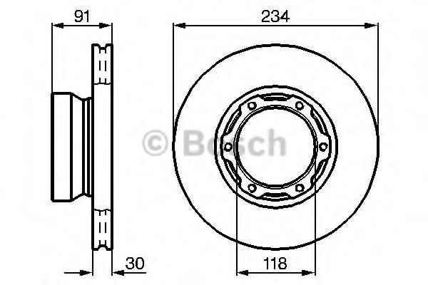 Тормозной диск BOSCH 0 986 478 407