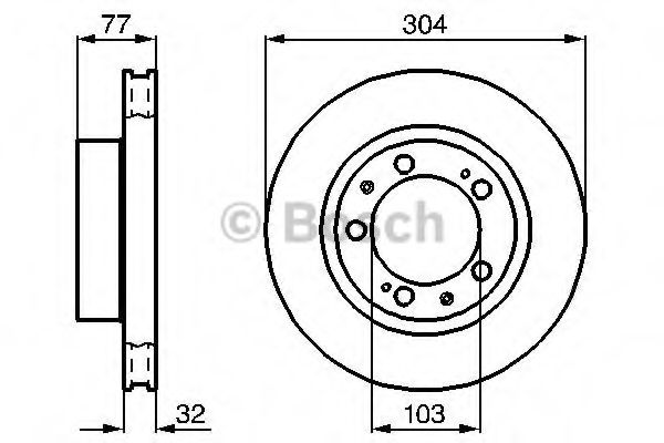 Тормозной диск BOSCH 0 986 478 408