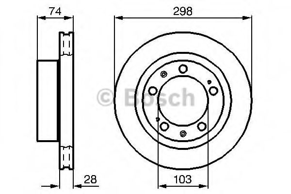Тормозной диск BOSCH 0 986 478 418