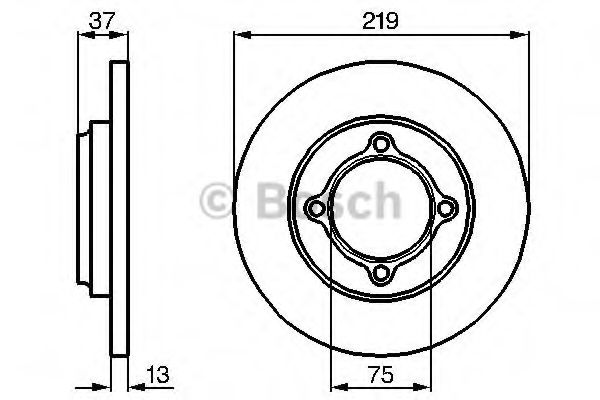 Тормозной диск BOSCH 0 986 478 429