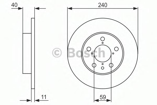 Тормозной диск BOSCH 0 986 478 444