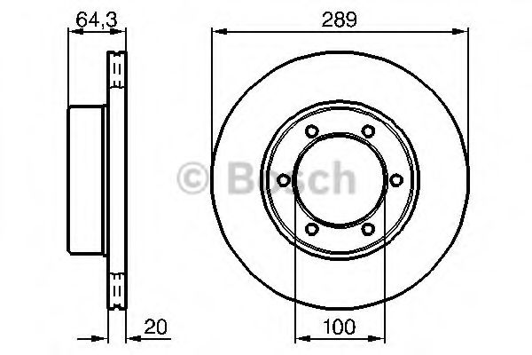 Тормозной диск BOSCH 0 986 478 453