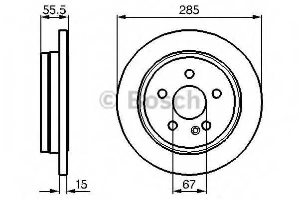 Тормозной диск BOSCH 0 986 478 469