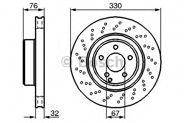 Тормозной диск BOSCH 0 986 478 470 Тормозной диск BOSCH 0 986 478 470