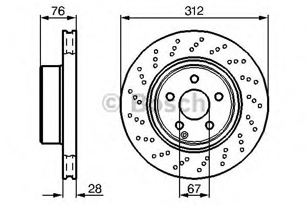 Тормозной диск BOSCH 0 986 478 471