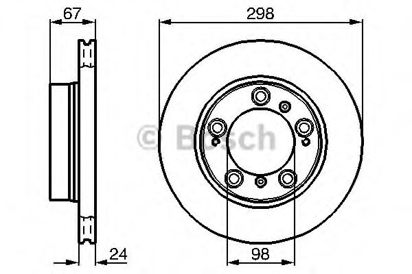 Тормозной диск BOSCH 0 986 478 477