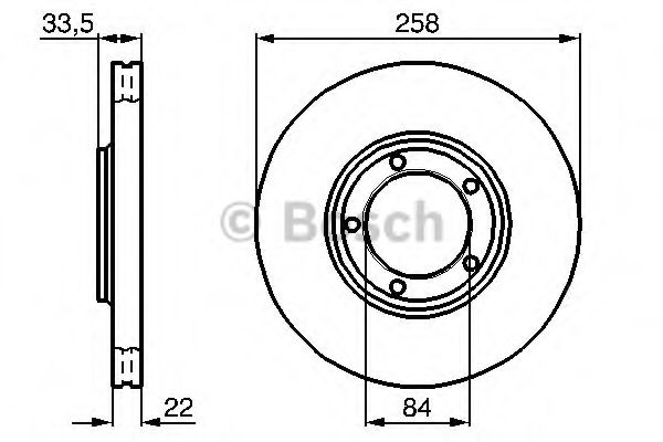 Тормозной диск BOSCH 0 986 478 530