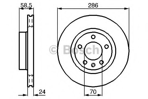 Тормозной диск BOSCH 0 986 478 594