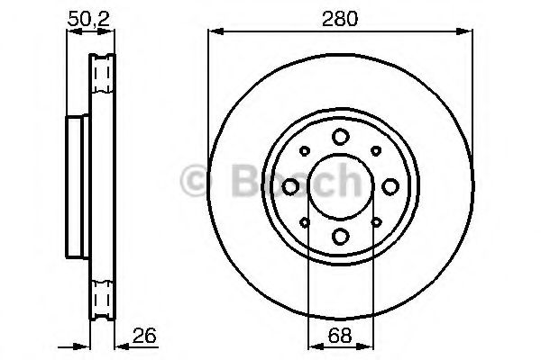 Тормозной диск BOSCH 0 986 478 602