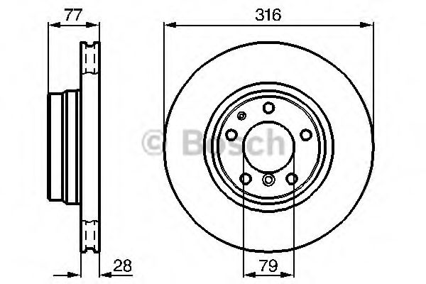 Тормозной диск BOSCH 0 986 478 622