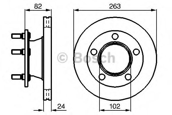 Тормозной диск BOSCH 0 986 478 643