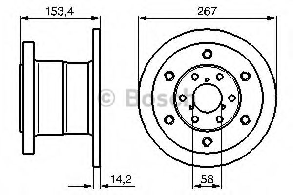 Тормозной диск BOSCH 0 986 478 647