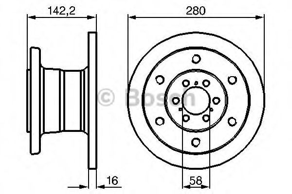 Тормозной диск BOSCH 0 986 478 649