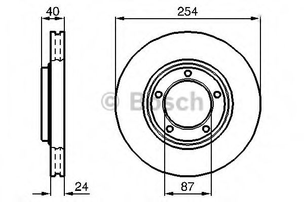 Тормозной диск BOSCH 0 986 478 663