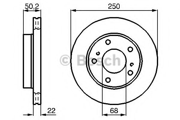 Тормозной диск BOSCH 0 986 478 685