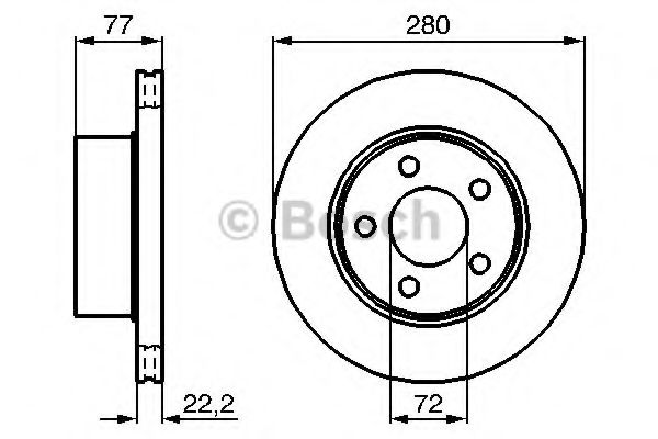Тормозной диск BOSCH 0 986 478 694