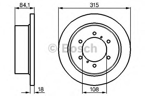 Тормозной диск BOSCH 0 986 478 713