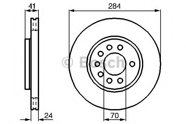 Тормозной диск BOSCH 0 986 478 717