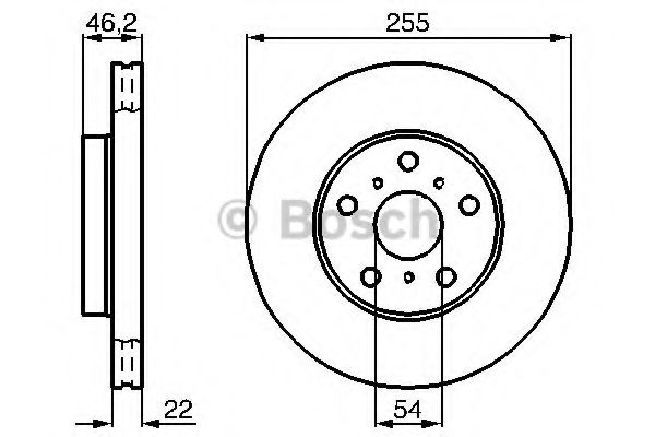 Тормозной диск BOSCH 0 986 478 725