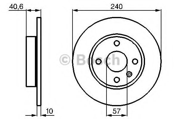 Тормозной диск BOSCH 0 986 478 731