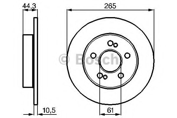 Тормозной диск BOSCH 0 986 478 758