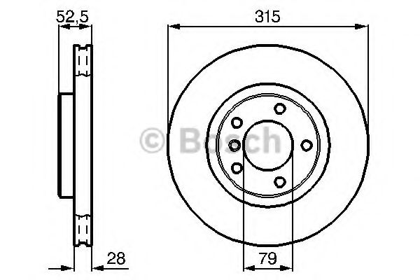 Тормозной диск BOSCH 0 986 478 762
