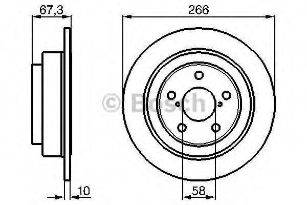 Тормозной диск BOSCH 0 986 478 799