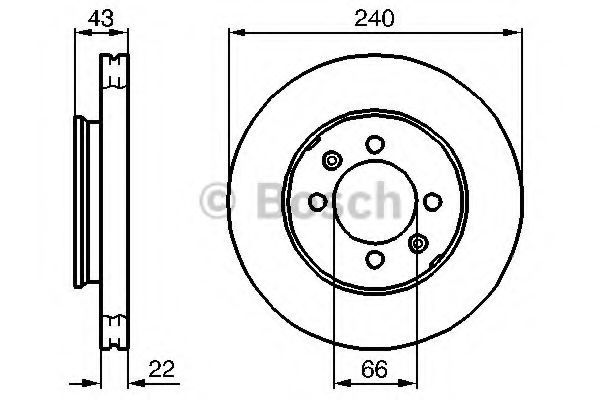 Тормозной диск BOSCH 0 986 478 813