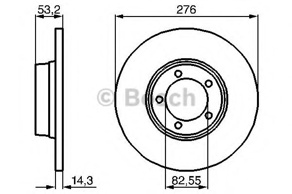 Тормозной диск BOSCH 0 986 478 820