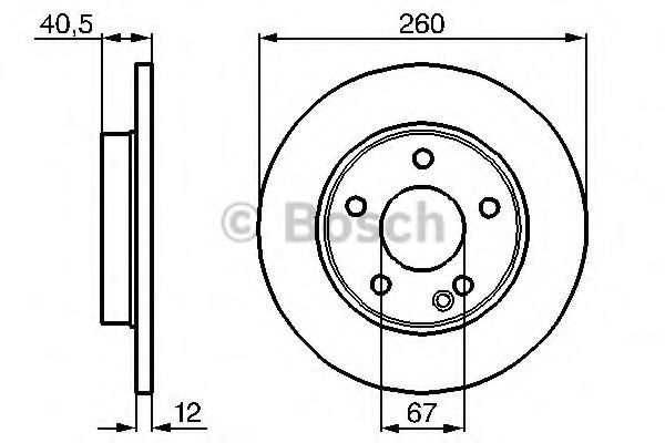 Тормозной диск BOSCH 0 986 478 874 Тормозной диск BOSCH 0 986 478 874
