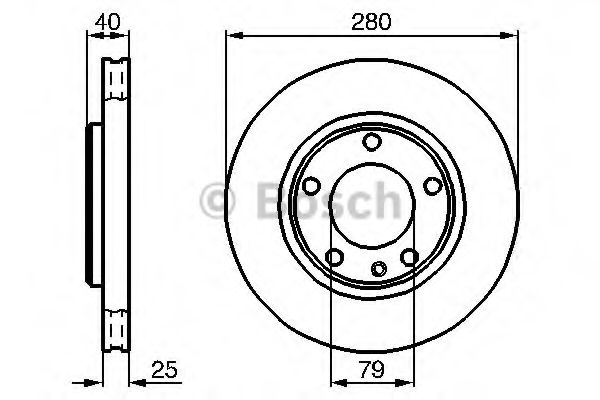 Тормозной диск BOSCH 0 986 478 890