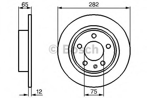 Тормозной диск BOSCH 0 986 478 891