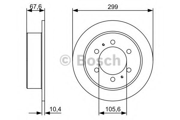 Тормозной диск BOSCH 0 986 478 999
