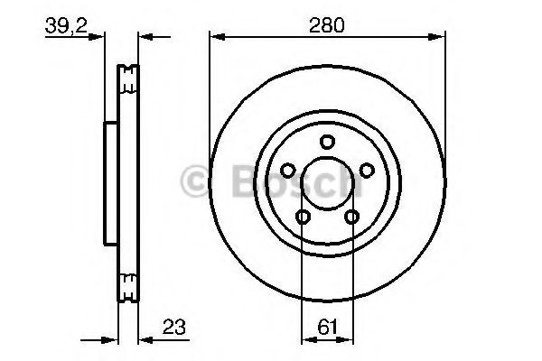 Тормозной диск BOSCH 0 986 479 029 Тормозной диск BOSCH 0 986 479 029