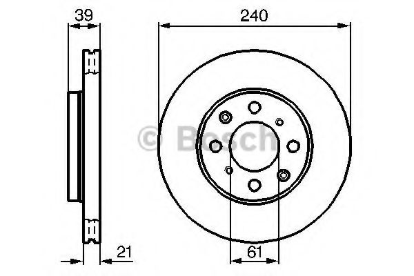 Тормозной диск BOSCH 0 986 479 033